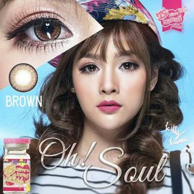 คอนแทคเลนส์รุ่น Oh Soul brown