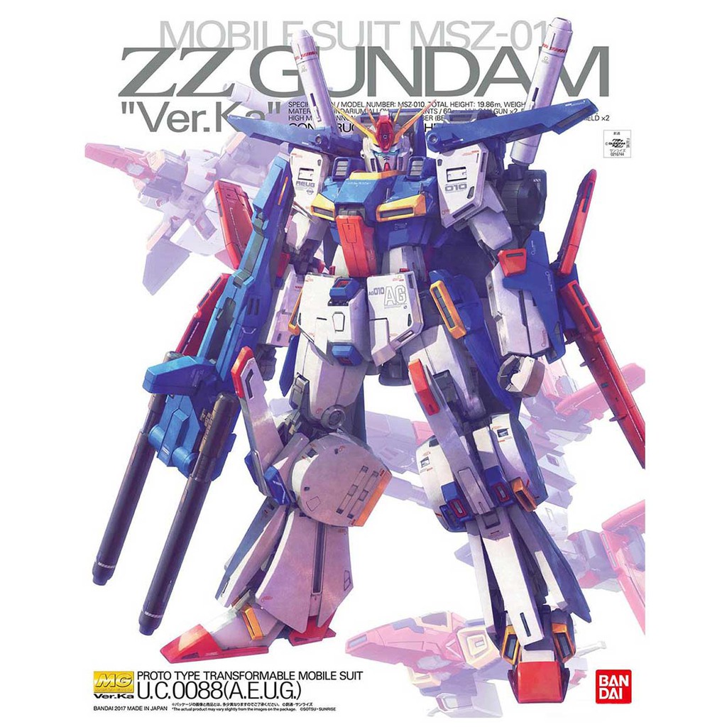 Bandai MG ZZ Gundam Ver Ka 1/100 4549660167440