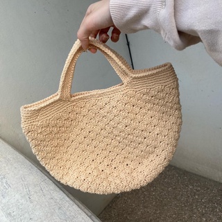 minimal crochet handbag (เชือกฟอก)