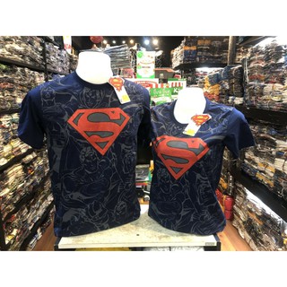 เสื้อยืด ลายsuperman ลายลิขสิทธิ์แท้ สีกรม 079