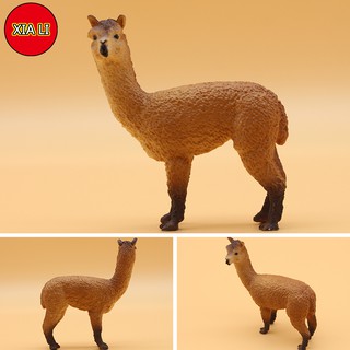 ตุ๊กตาพลาสติก Alpaca Wild Animal ของเล่นเสริมการศึกษาสําหรับเด็ก