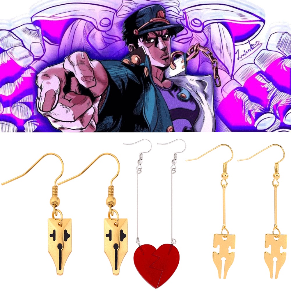 ต่างหู Josuke Higashikata แบบคลิป สำหรับคอสเพลย์ ทั้งผู้ชายและผู้หญิง