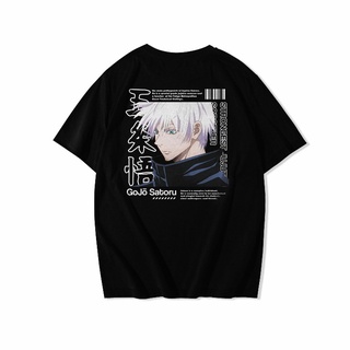 เสื้อยืด พิมพ์ลายอนิเมะ Gojou Satoru Jujutsu Kaisen Streetwear สไตล์ญี่ปุ่น สําหรับผู้หญิง