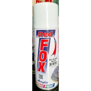 40.สีสเปรย์ขาว RED FOX WHITE