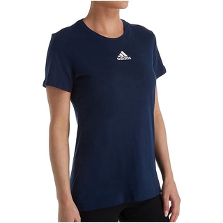 Adidasเสื้อยืดแขนสั้น Adidas Womens Amplifier Cotton Short Sleeve Crew Neck Tee 12HL AdidasShort sleeve T-shirts}&lt;A