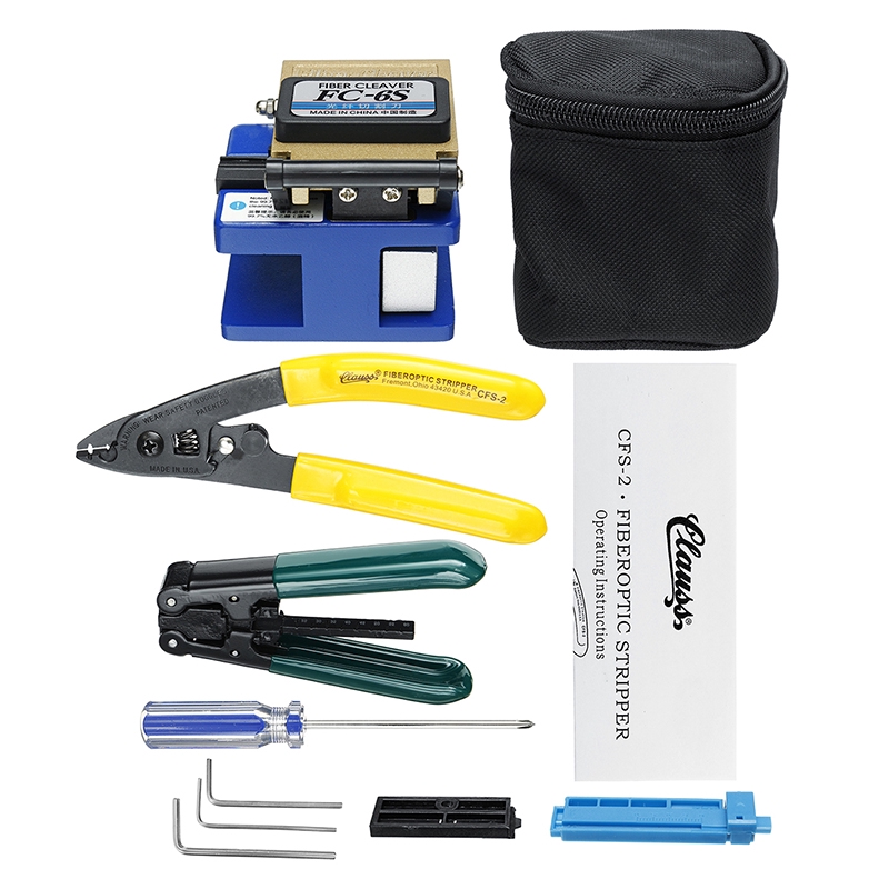 Fiber Optic Ftth Tool Kit Fc S Fiber Cutter Johj Shopee Thailand