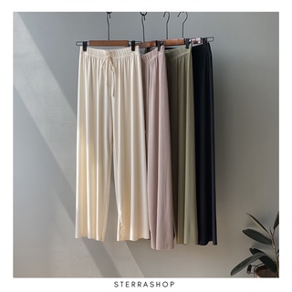 Sterrashop - 4U pant กางเกงพลีส นุ่มนิ่ม ใส่สบาย เอวยางยืด