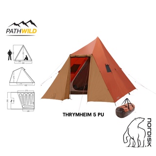 เต็นท์ NORDISK THRYMHEIM 5 PU ทรง TEEPEE หรือทรงกระโจม ขนาดใหญ่ 5 คน