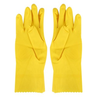 ถุงมือ ถุงมือยาง DELI-KLEEN COMFORT POLY 931-3 SIZE L อุปกรณ์ทำความสะอาด ของใช้ภายในบ้าน RUBBER GLOVE L 931-3 COMFORT PO