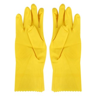 ถุงมือ ถุงมือยาง DELI-KLEEN COMFORT POLY 931-3 SIZE L อุปกรณ์ทำความสะอาด ของใช้ภายในบ้าน RUBBER GLOVE L 931-3 COMFORT PO