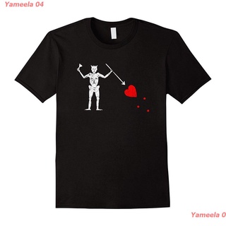 เสื้อยืดคอกลม Yameela 04  เสื้อยืดผ้าฝ้ายคอกลมพิมพ์ลายหัวกะโหลก Jolly Roger discount