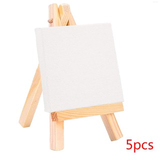 5 Set Mini Blank Canvas Painting Acrylic Paint Easel Art Supplies Artist Stationery Kids Gifts  💛Kitchentool