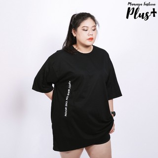 เสื้อยืดสีขาวเสื้อยืดคนอ้วนแขนสั้นไซส์ใหญ่ แนวสตรีท #plussize ใส่ได้ทั้งชายและหญิงS-4XL