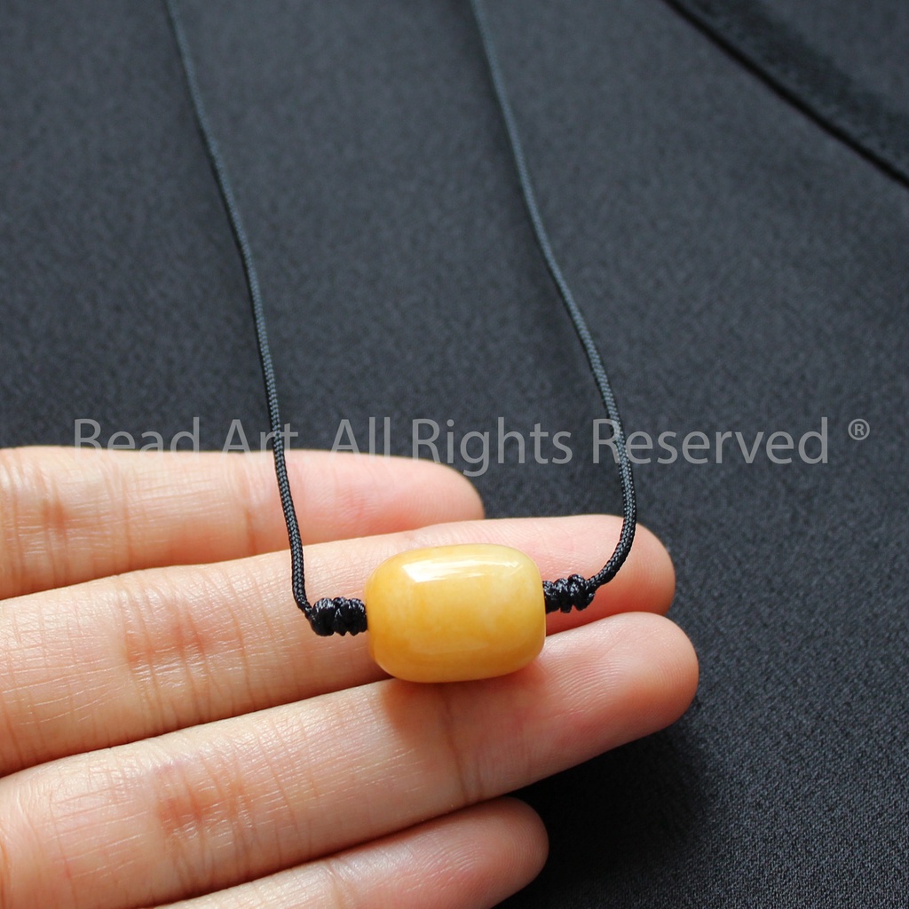 สร้อยคอ Lu Thong Ngh 15x12MM, เครื่องประดับฮวงจุ้ย, ลูกปัด S50 - ศิลปะลูกปัด