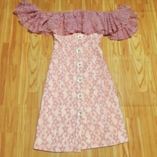 Bichalai sz m dress ลูกไม้ แพทเทิร์นเล็ก