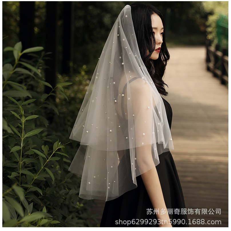 Bridal Veil พร้อมส่งจากไทย เวลเจ้าสาว ผ้าคลุมผมเจ้าสาว สวยอลัง Prewedding เครื่องประดับผมเจ้าสาว ปาร์ตี้สละโสด