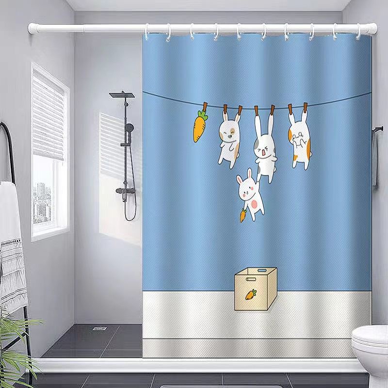 Bathroom Partition CurtainDoor CurtainThickened Shower ...