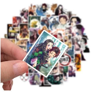 💥พร้อมส่ง💥ลายการ์ตูนอะนิเมะ demonslayer鬼滅の刃Kimetsu no Yaiba 50แผ่น กันน้ำ สติ๊กเกอร์ ใช้ซ้ำได้