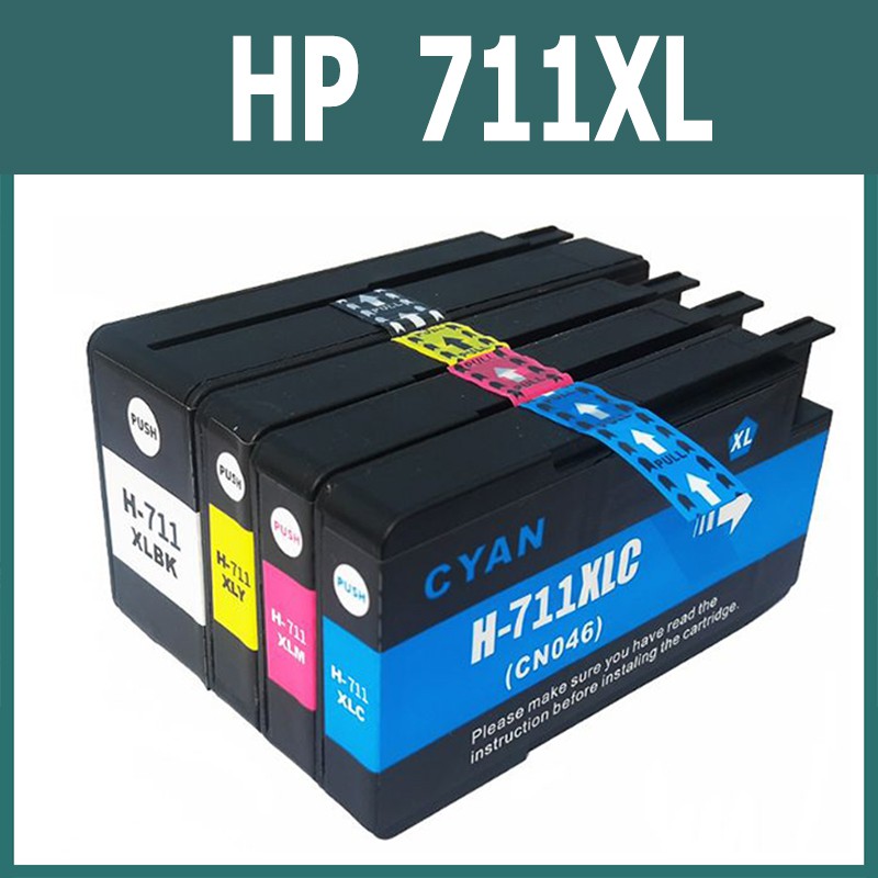 HP 711 หมึก HP711XL HP711 สีดำ HP 711XL HP 711 XL  ตลับหมึก เข้ากันได้สำหรับ  HP T120 24 / T120 610/