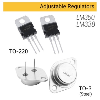 IC LM350 (3A) LM338 (5A) Adjustable 1.2V-32V Output 3-terminal linear Voltage Regulators TO-3 (Steel case) LM338K TO-220