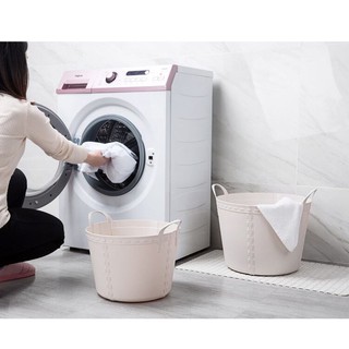 ตะกร้าซักผ้าพับได้ - ใหญ่ &amp; เล็กFoldable laundry basket - large &amp; small