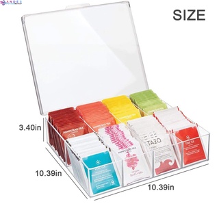 1 Piece Stackable Tea Bag Vtopmart Plastic Tea Storage Box