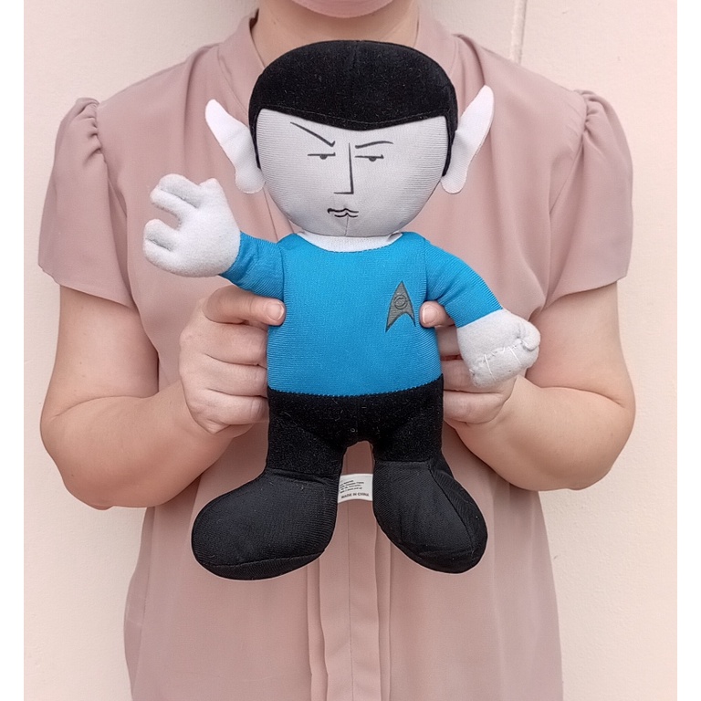 ตุ๊กตา Star Trek สภาพใกล้เคียงของใหม่ Toy Factory Star Trek Spock ขนาด 11 นิ้ว ป้าย Star Trek