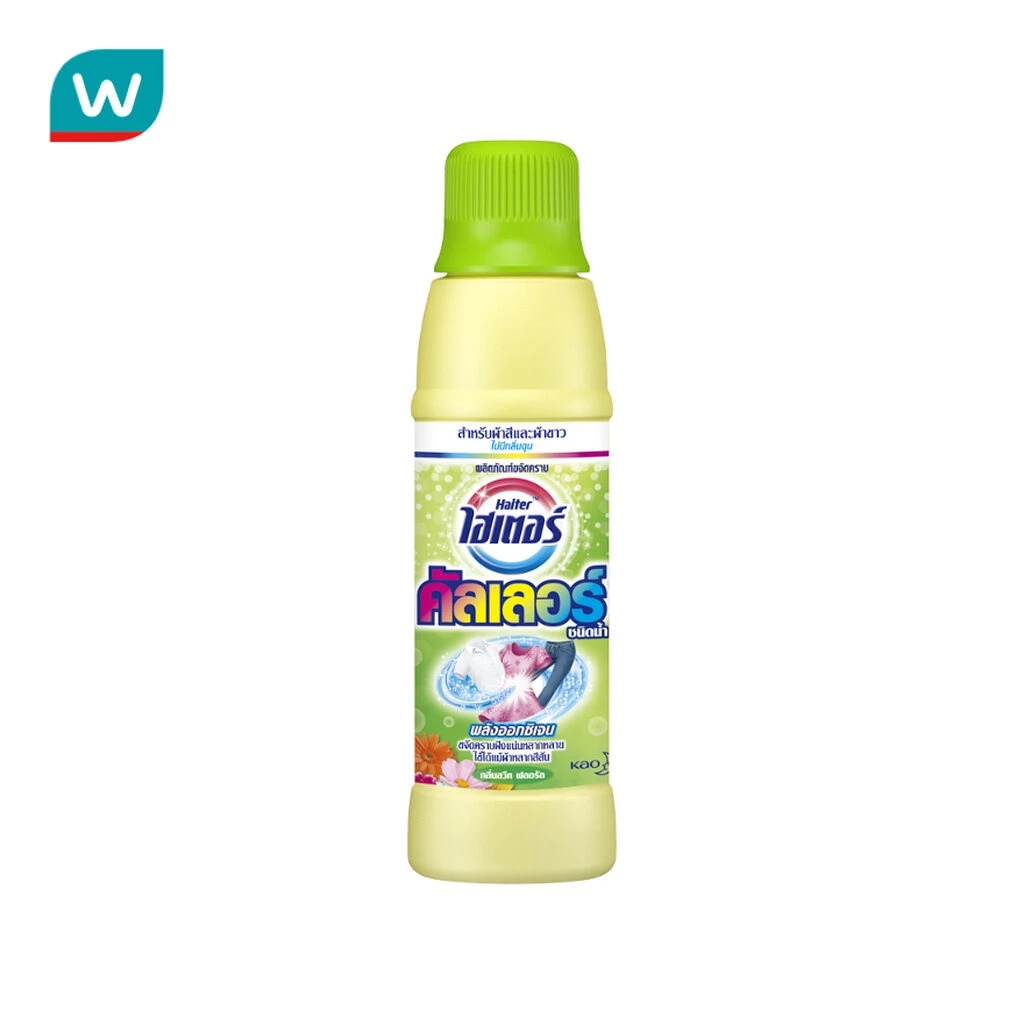 Haiter ไฮเตอร์ คัลเลอร์ ผลิตภัณฑ์ซักผ้าสี กลิ่นสวีท ฟลอรัล สีเหลือง 500 มล.