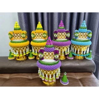 พานธูปเทียนแพใช้ในงานพิธีต่างๆขนาดพาน 7-8นิ้ว