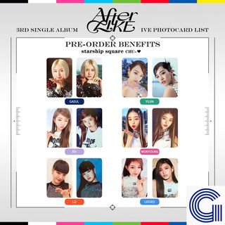 【Starship Square Set】อัลบั้ม IVE - 3rd Single Album「After Like」PHOTO BOOK VER.「 โฟโต้การ์ดเท่านั้น」