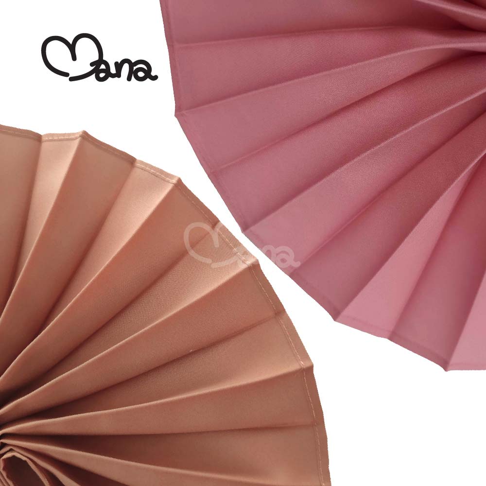 สไบจีบ ผ้าออแกนซ่า สีด้าน หน้ากว้าง 16 นิ้ว ยาว 3 เมตร จีบใหญ่ มี 45 สี