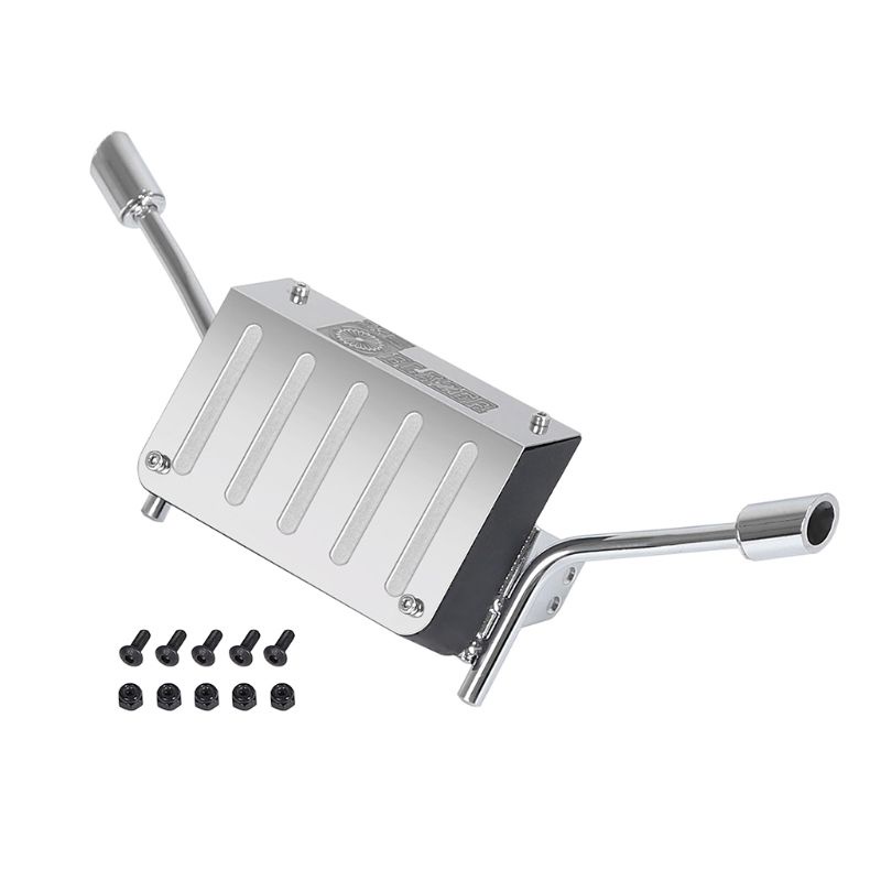 MY * โลหะการใช้หางสําหรับถังไอเสียสําหรับ 1 10 Rc Crawler รถบรรทุก K5 สําหรับ Blazer Trx4 สําหรับ 82