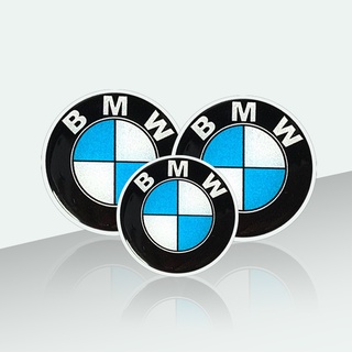 สติ๊กเกอร์โลโก้สะท้อนแสง 3D สําหรับติดตกแต่งรถยนต์ BMW X 1x3 X 5 X 6 1 3 5 7 Series