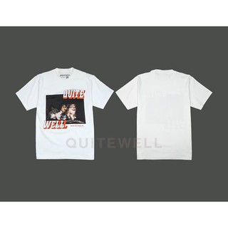 เสื้อยืดโอเวอร์ไซส์QWT95-2 CAT WHITE TEES-3XL