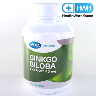 Mega We Care Ginkgo Biloba Extract 40 mg 60 Capsules