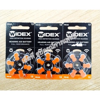 ถ่านเครื่องช่วยฟัง แบตเตอรี่สำหรับเครื่องช่วยฟัง ซิงค์แอร์ (Zinc Air) WIDEX 13/PR48 1.45v.