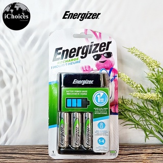 เครื่องชาร์จถ่าน แบบ 1 ชั่วโมง พร้อมถ่านชาร์จ Energizer® Recharge 1 Hour Charger with 4 AA NiMH Rechargeable Batteries