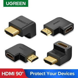 Ugreen 90 270° Right Angle HDMI Adapter Connector Male to Female Extender Fr PS4(20109,20110)