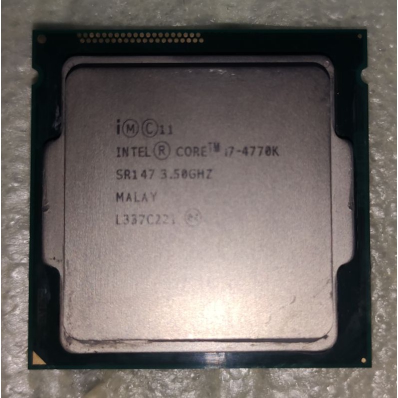 CPU (ซีพียู) INTEL 1150(Gen 4) CORE I7 4770K 4790 ไม่มีพัดลม มือสอง