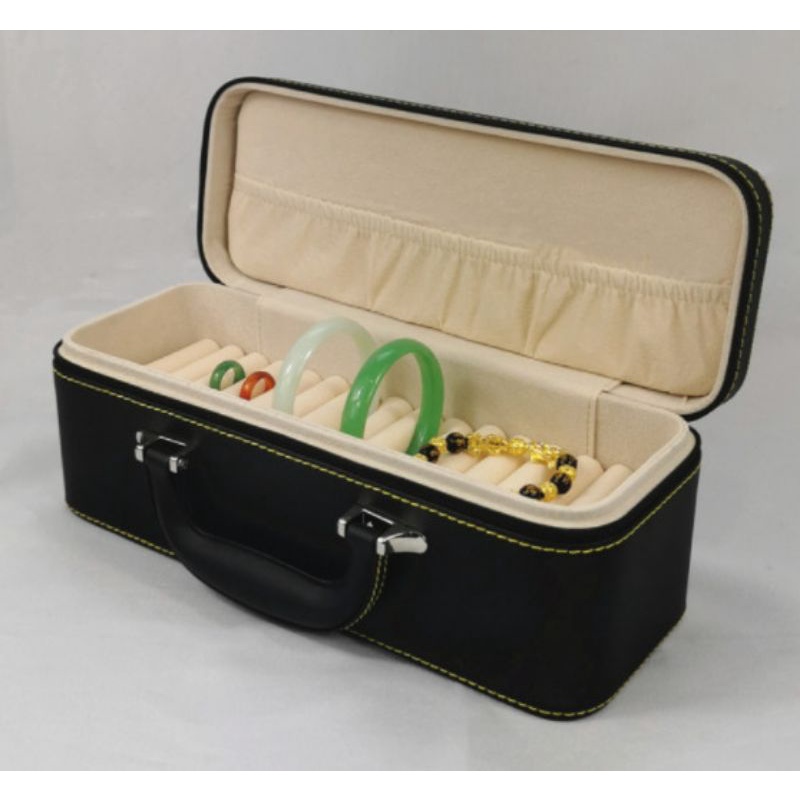 CHEAP SHOPPEE - กระเป๋าเดินทาง PU สําหรับเครื่องประดับแท้