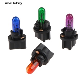 Timehebay หลอดไฟ T5 T6.5 Led W1.2W สําหรับติดตกแต่งภายในรถยนต์ 10 ชิ้น