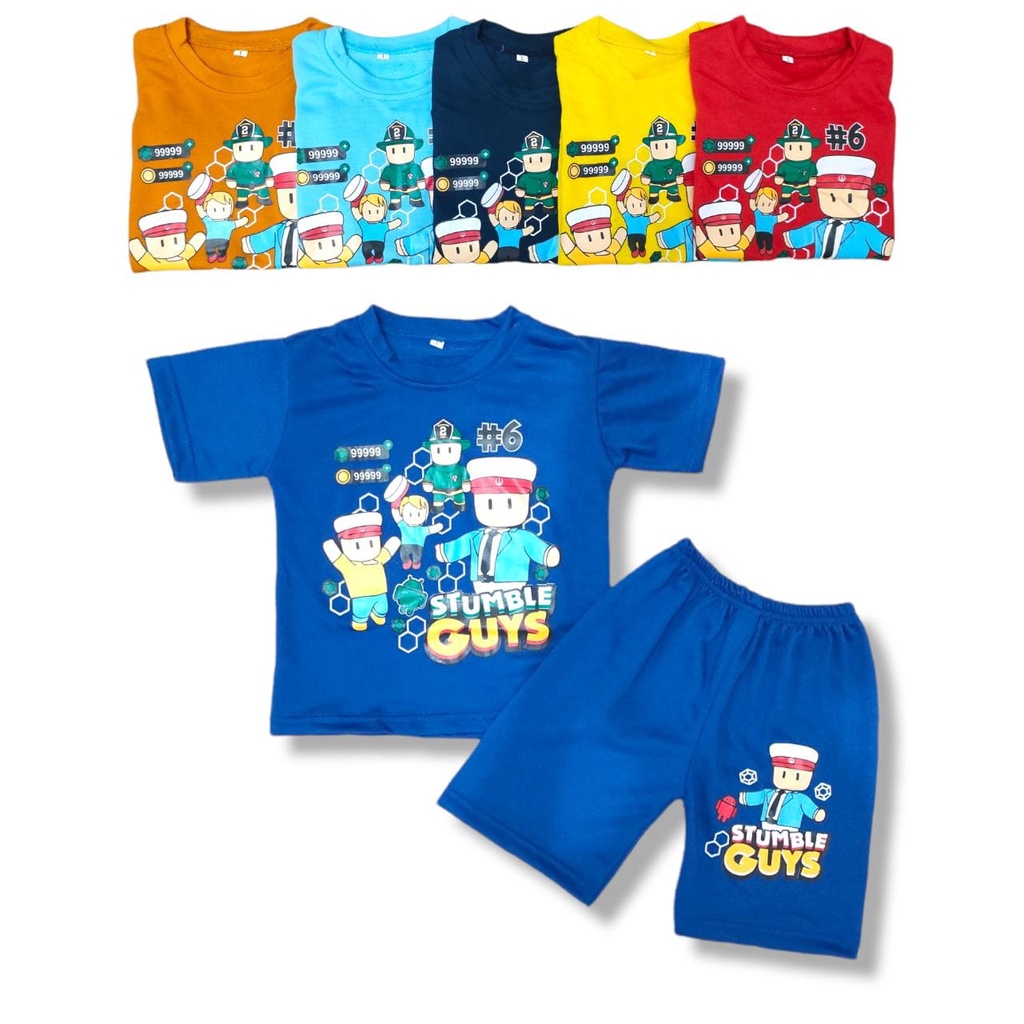 Children & 39;s Daily T-shirt Short Play Set Children & 39;s Suit for Infant Boys STUMBLE POLISI