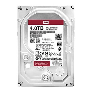 WD Red Pro 4TB NAS SATA 6Gb/s 64MB (WD4003FFBX)  Warranty 3Y #สินค้าใหม่ประกันศุนย์100%