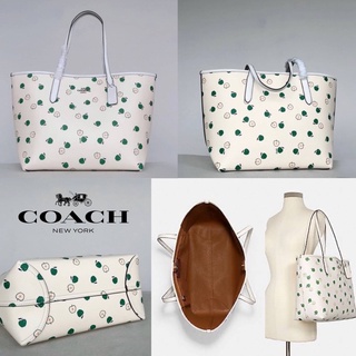 Coach  CITY TOTE WITH APPLE PRINT (COACH C4119)