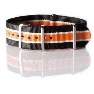 สายนาโต้ nato strap รุ่น black white orange