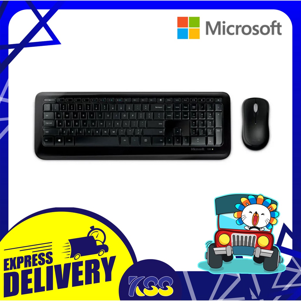 ชุดคีย์บอร์ดเมาส์ ชุดเมาส์คีย์บอร์ดไร้สาย Microsoft Wireless Mouse + Keyboard Desktop 850 Optical (T