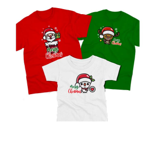 เสื้อคริสต์มาส เสื้อสวัสดีปีใหม่ เสื้อยืดเด็ก เสื้อครอบครัว เสื้อซานต้า santa