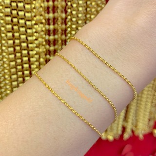 สร้อยข้อมือทอง 0.6กรัม Yonghenggold ทองคำแท้96.5% ขายได้จำนำ…