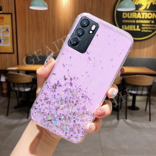 Ready Stock เคสโทรศัพท์ OPPO Reno 6Z / 5 / 5Pro / 5 Marvel Edition / 4Z / 4 / 4Pro 5G 4G 2021 New Back Cover Bling Clear Black Green Pink Star Space TPU Soft Casing Phone Case Reno6 Z Reno5 Pro ME Reno4 Z Pro