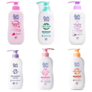 (1ฟรี1 เฉพาะสูตร) Babi Mild Baby Lotion เบบี้มายด์ เบบี้ โลชั่น ผลิตภัณฑ์บำรุงผิว 400 มล. มี 5 สูตร